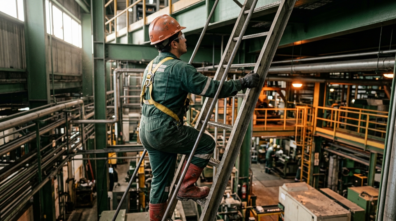 Trabajador con equipo de protección personal